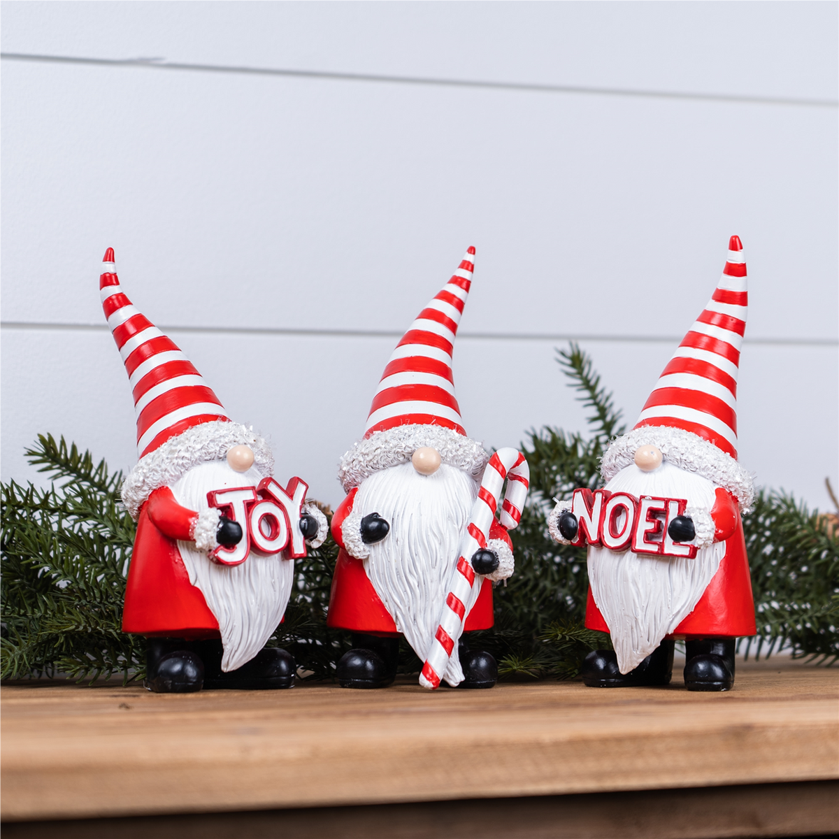 Gnome (Set of 3) 7.25”H Resin