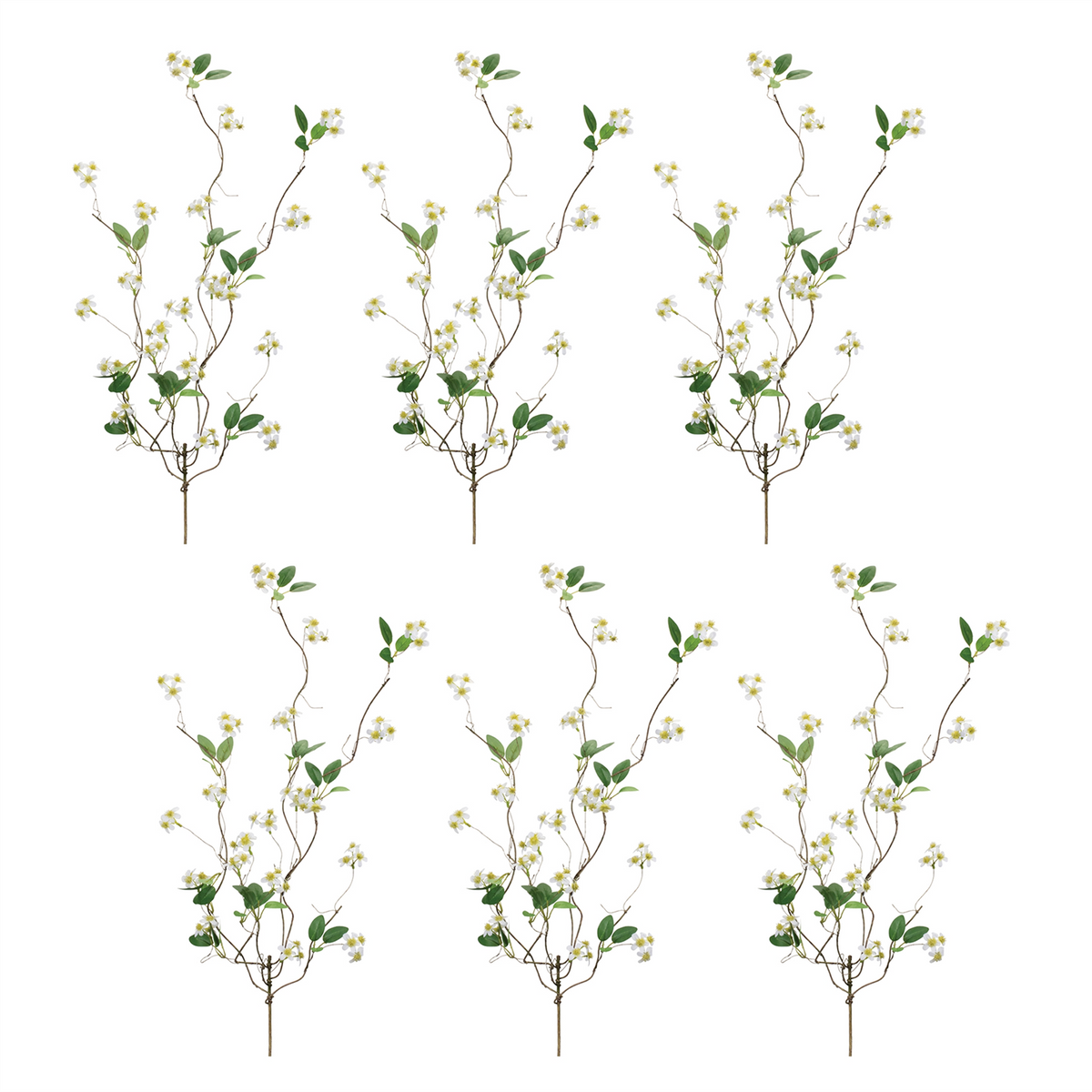 Mini Floral Twig Branch (Set of 6)