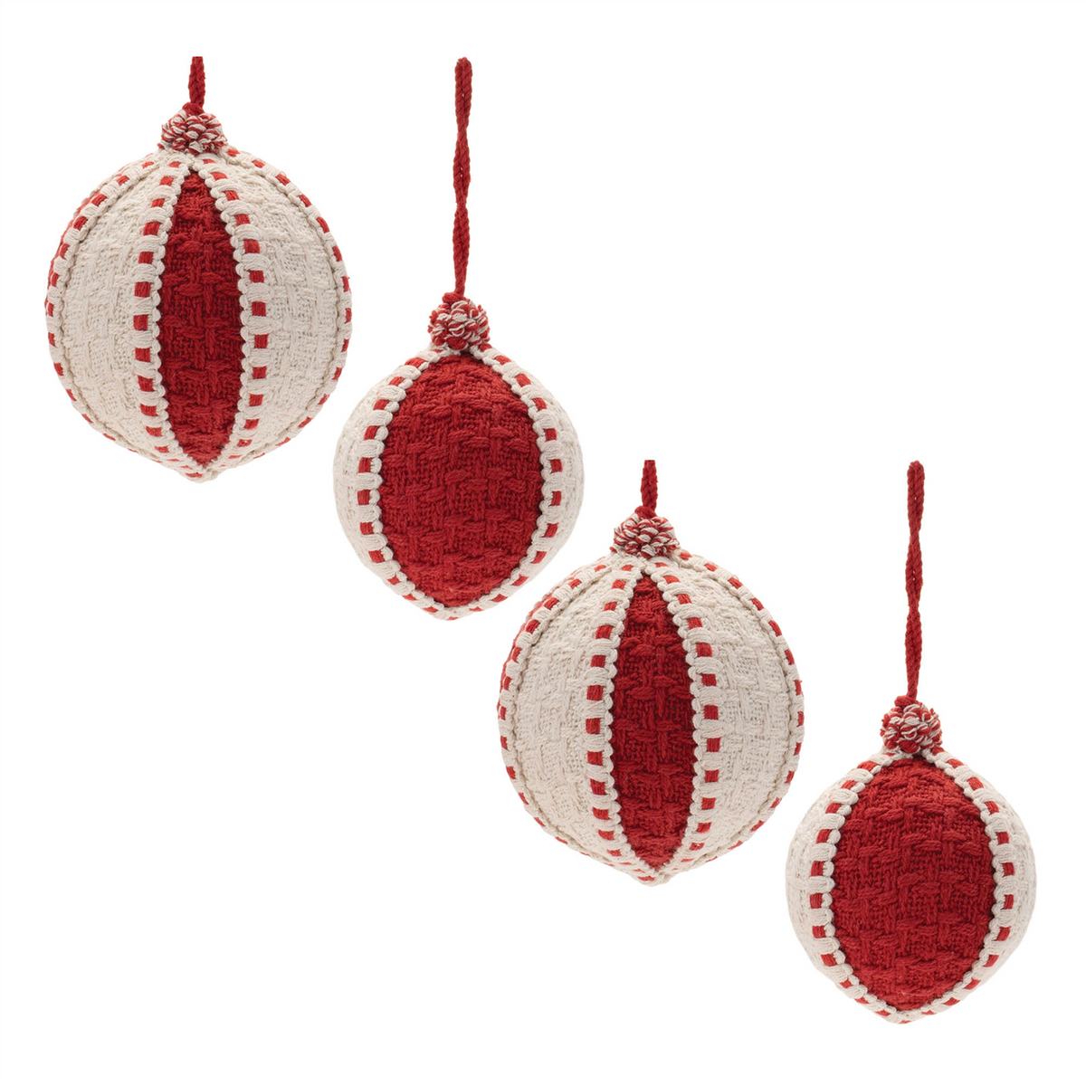 Woven Ball Ornament (Set of 4)