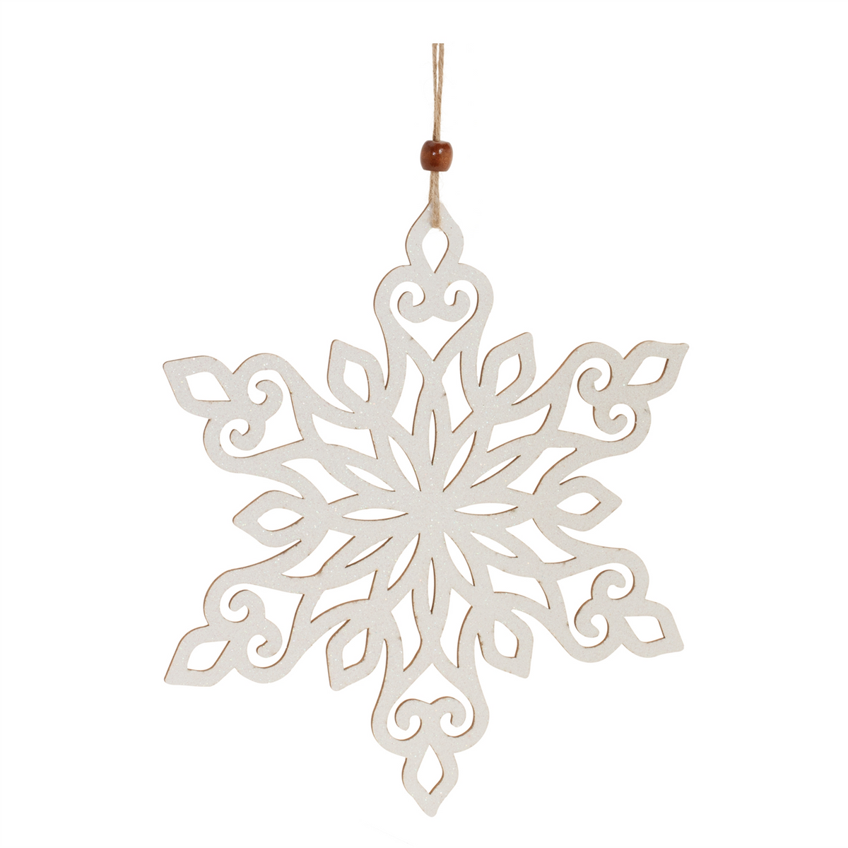 Wood Cut-Out Snowflake Ornament (Set of 24)