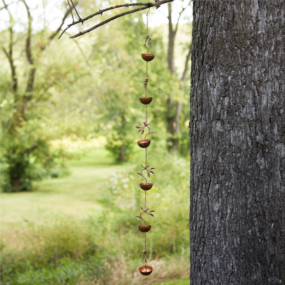 Bird Branch Rain Chain 70"L