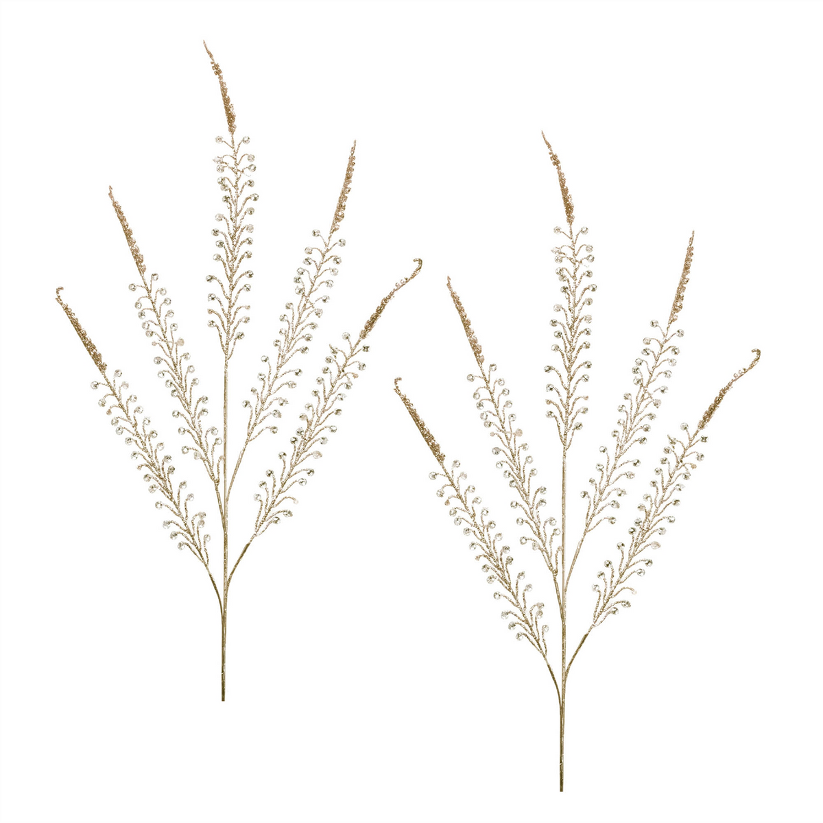 Beaded Fern Spray (Set of 2)