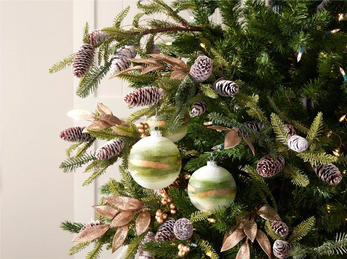 Beaded Glass Ball Ornament (Set of 6)