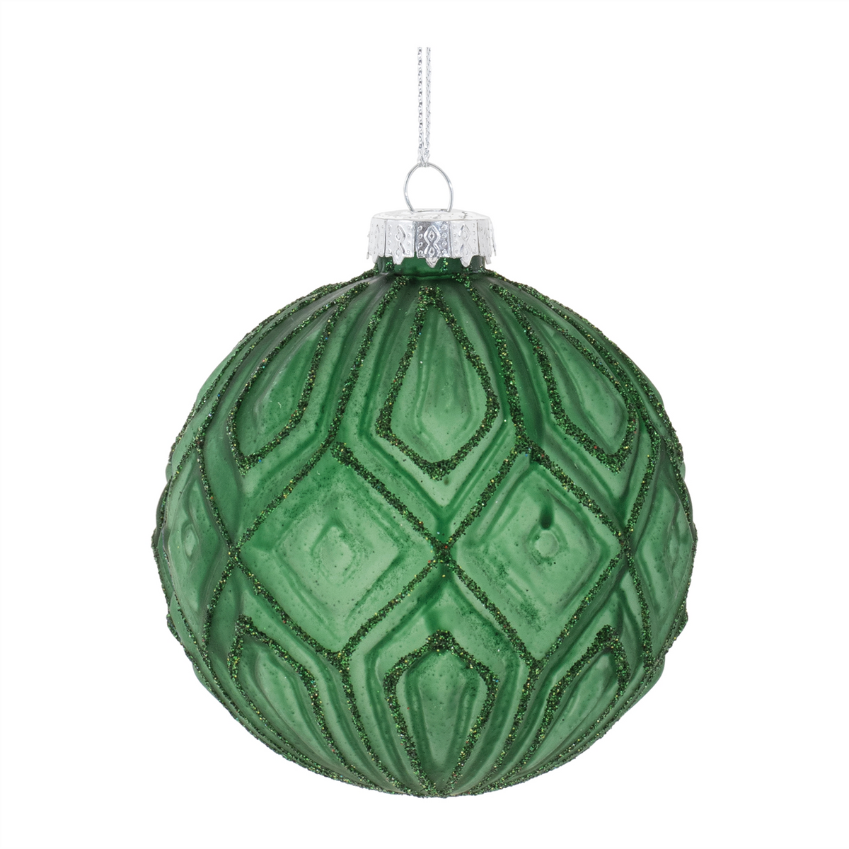 Ball Ornament (Set of 12) 3”D Glass