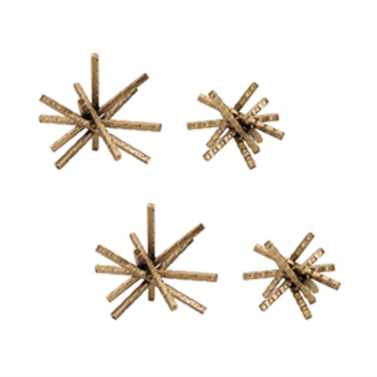 Décor Accent (Set of 4) 5"H, 6.5"H Iron