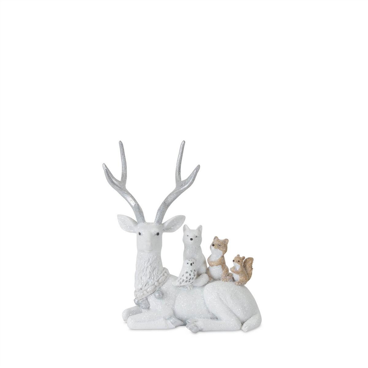 Winter Deer with Woodland Friends Figurine (Set