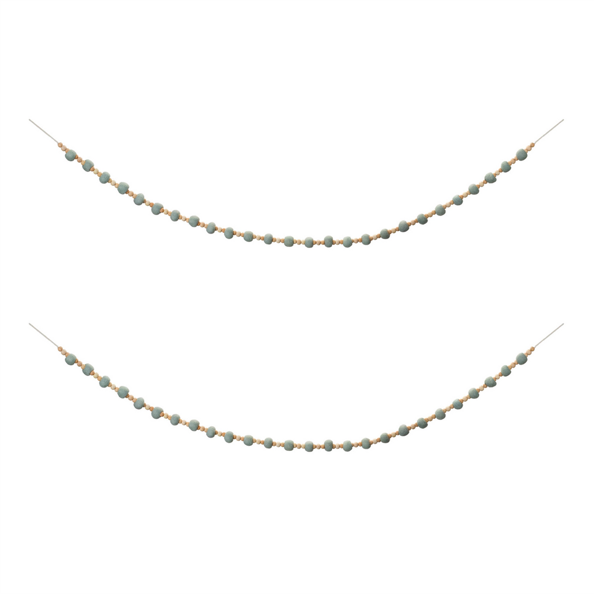 Bead Garland (Set of 2) 5.5'L Wood