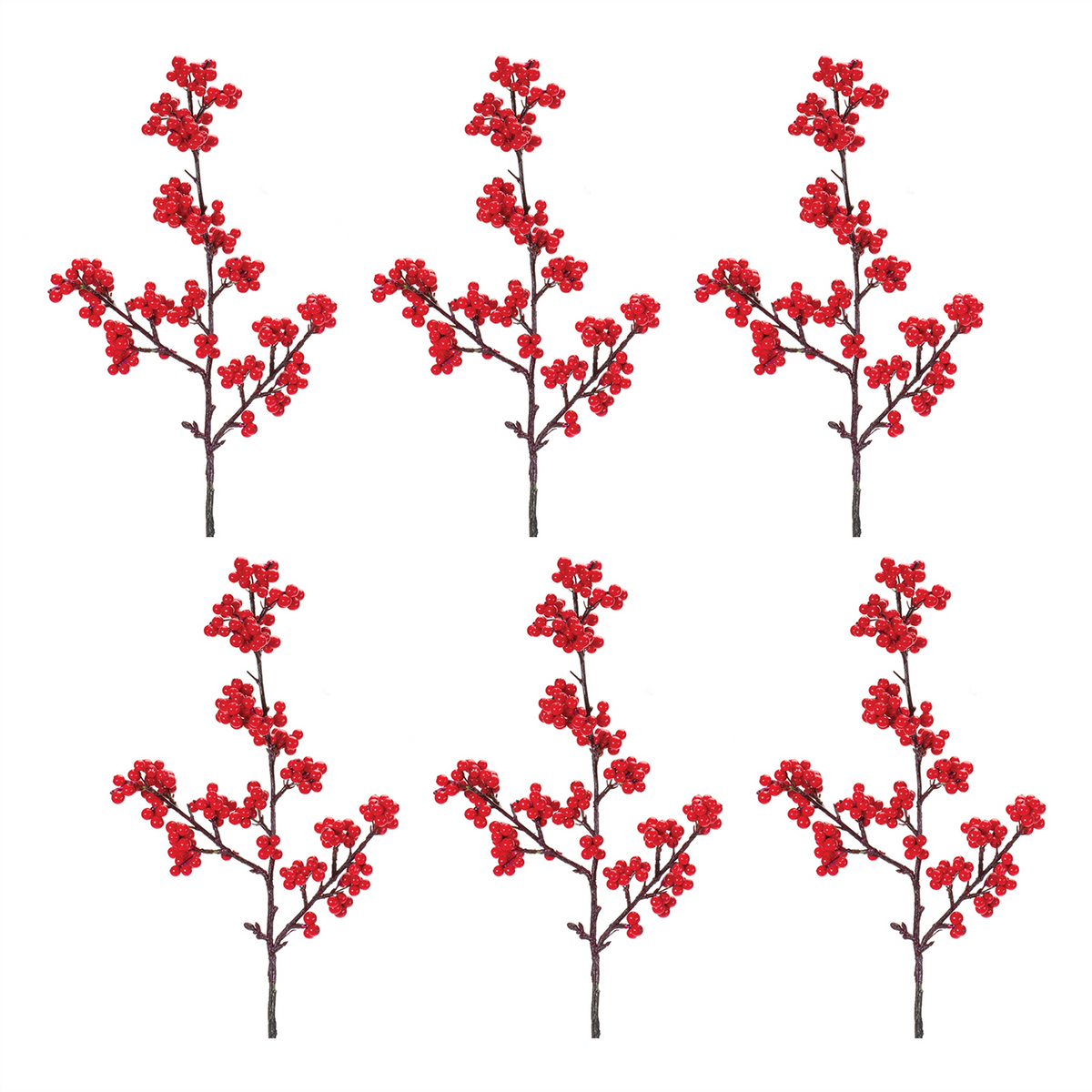 Berry Spray (Set of 6) 23”H Foam/Plastic