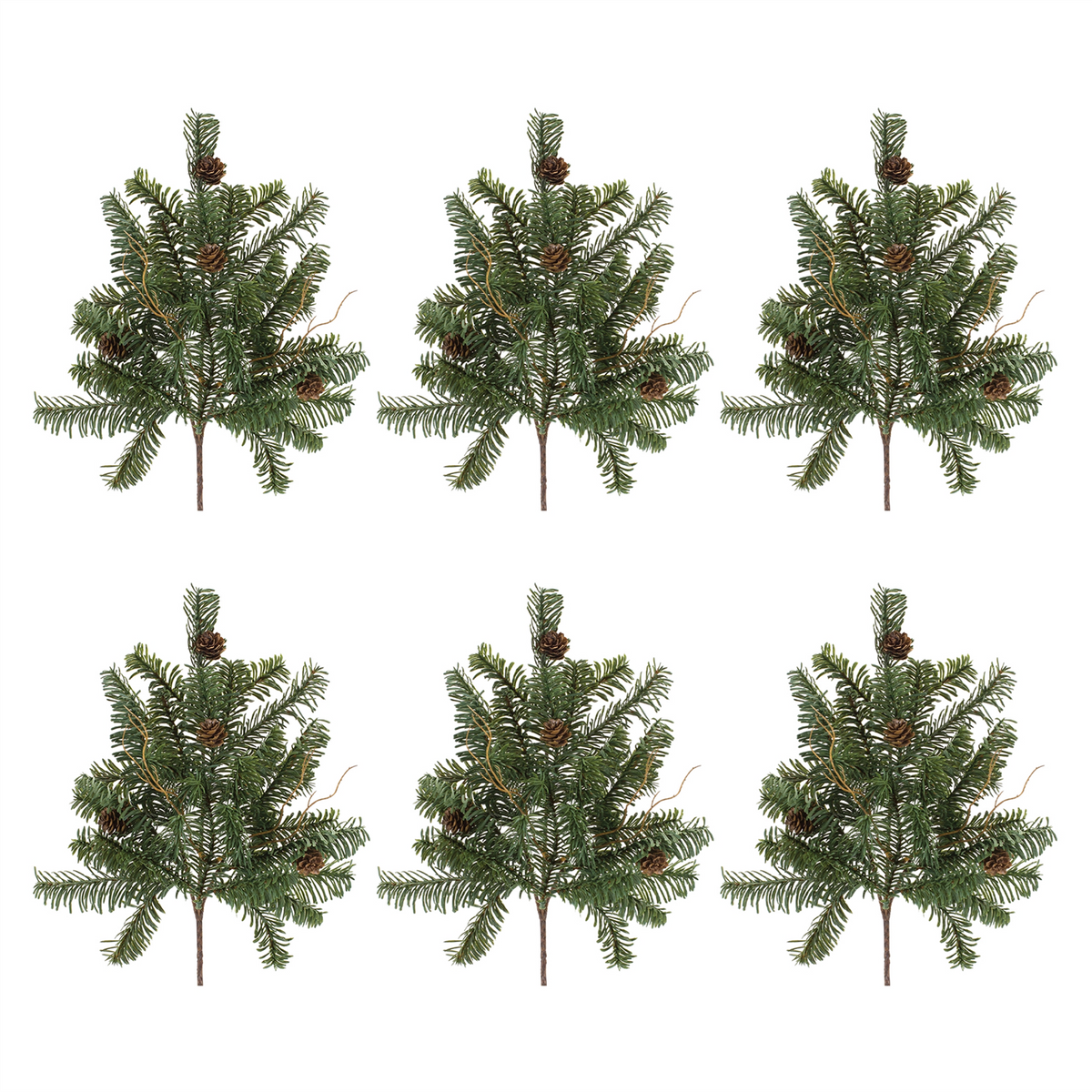 Pine Stem (Set of 6) 17”H Plastic