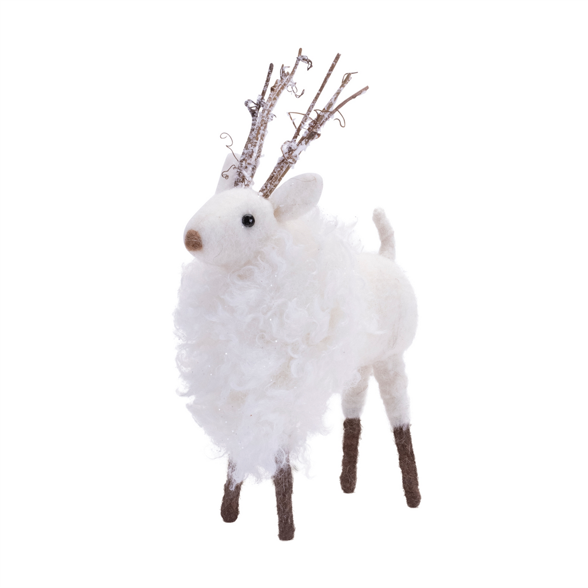 Reindeer (Set of 6) 7"L x 9"H Foam/Faux Fur
