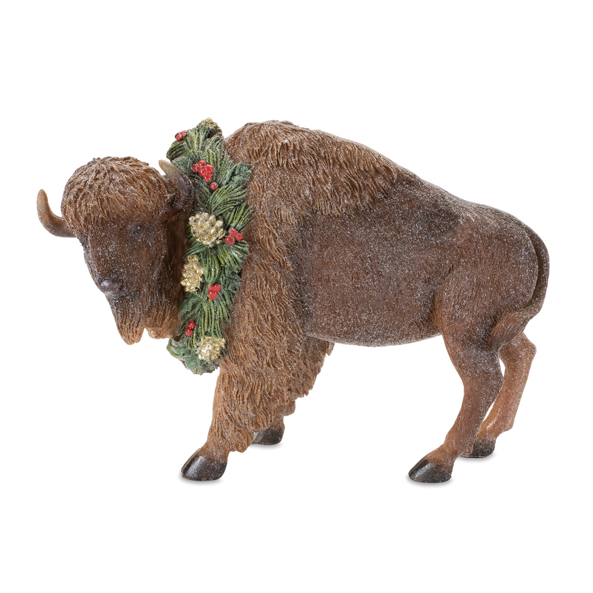 Bison (Set of 4) 8.5"L x 5.5"H Resin