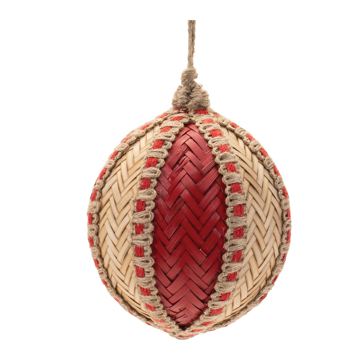 Woven Bamboo Ornament (Set of 4)