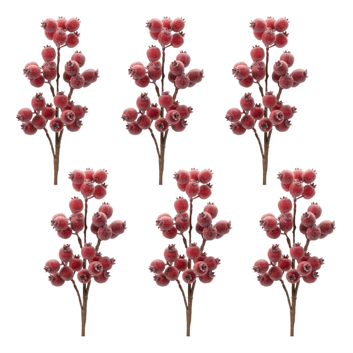 Beaded Berry Spray (Set of 6)