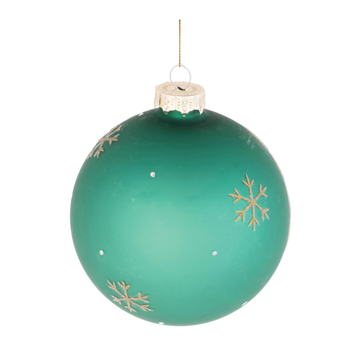 Beaded Pine Tree Ball Ornament (Set of 6)