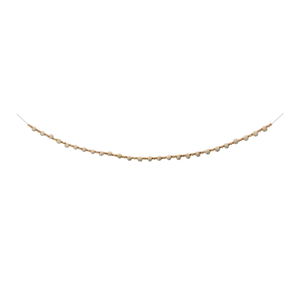 Wood Beaded String Garland (Set of 2)
