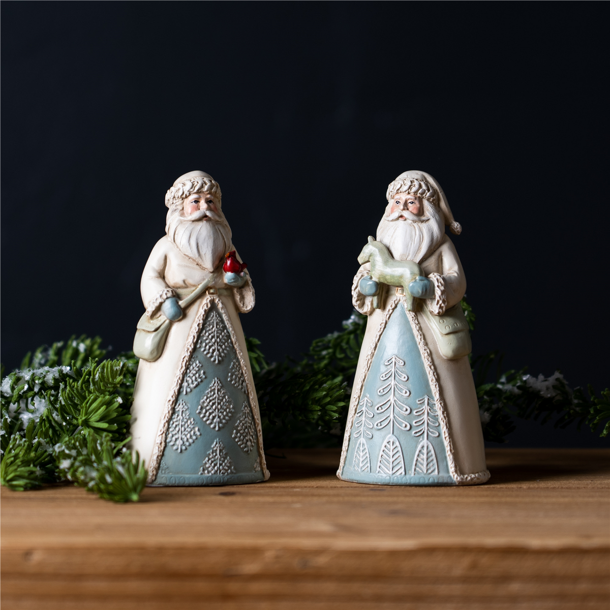 Winter Santa Figurine (Set of 6)
