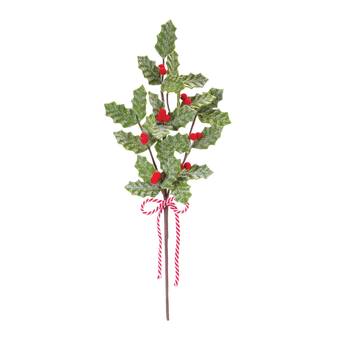 Fabric Holly Berry Spray (Set of 6)
