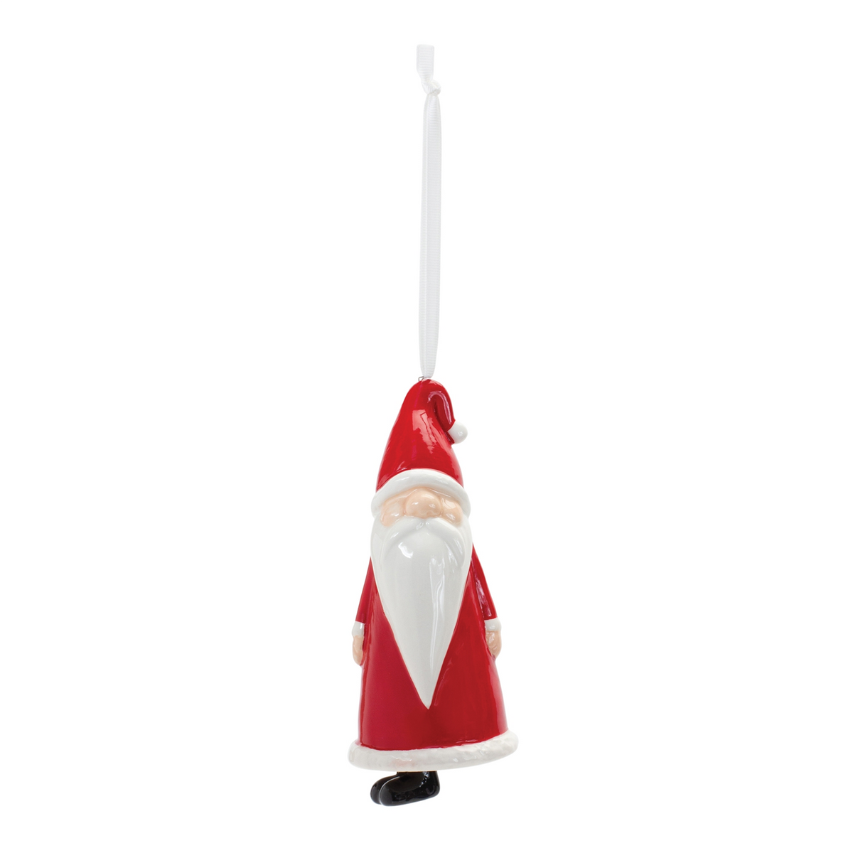 Santa Ornament (Set of 12) 5.75”H Ceramic