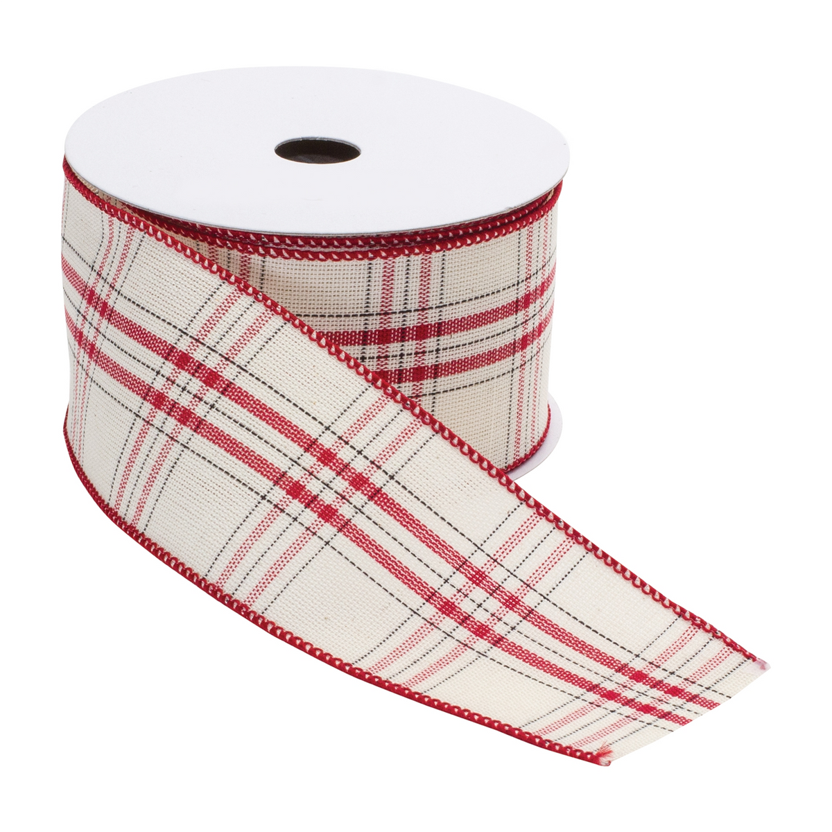 2.5” x 10 Yds. Ribbon (Set of 2) Wired Cotton