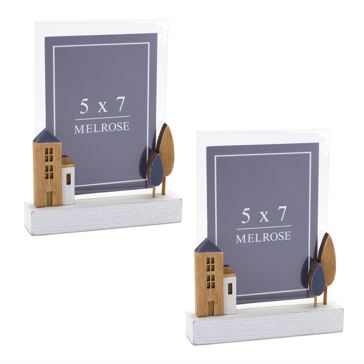 Wood Tabletop Photo Frame (Set of 2)