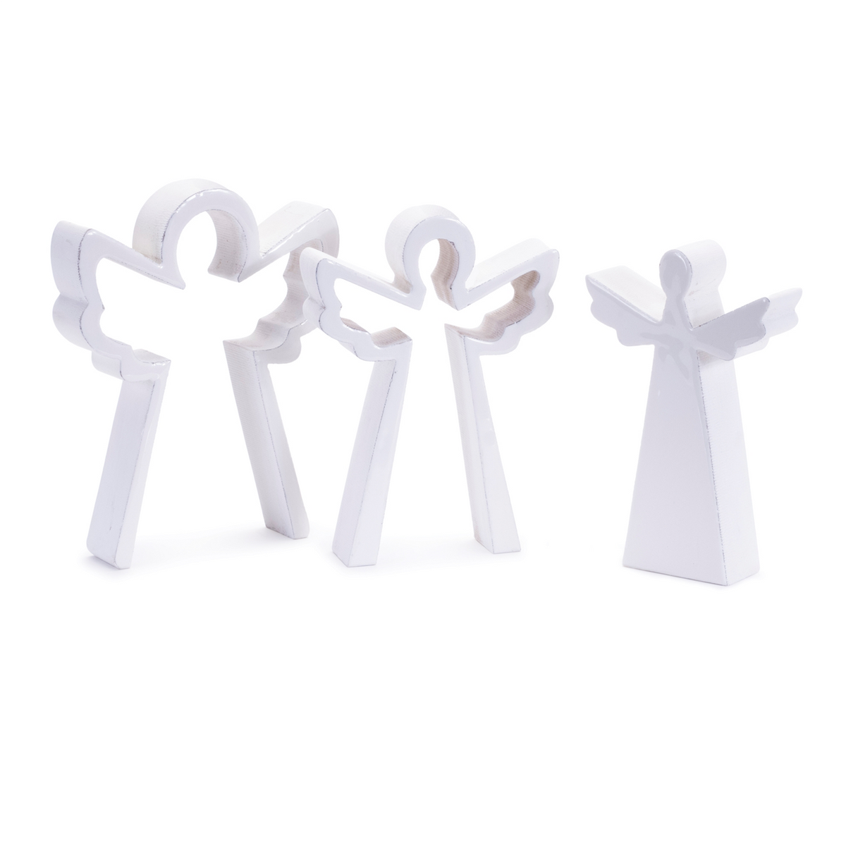 Wood Angel Nesting Display (Set of 2)