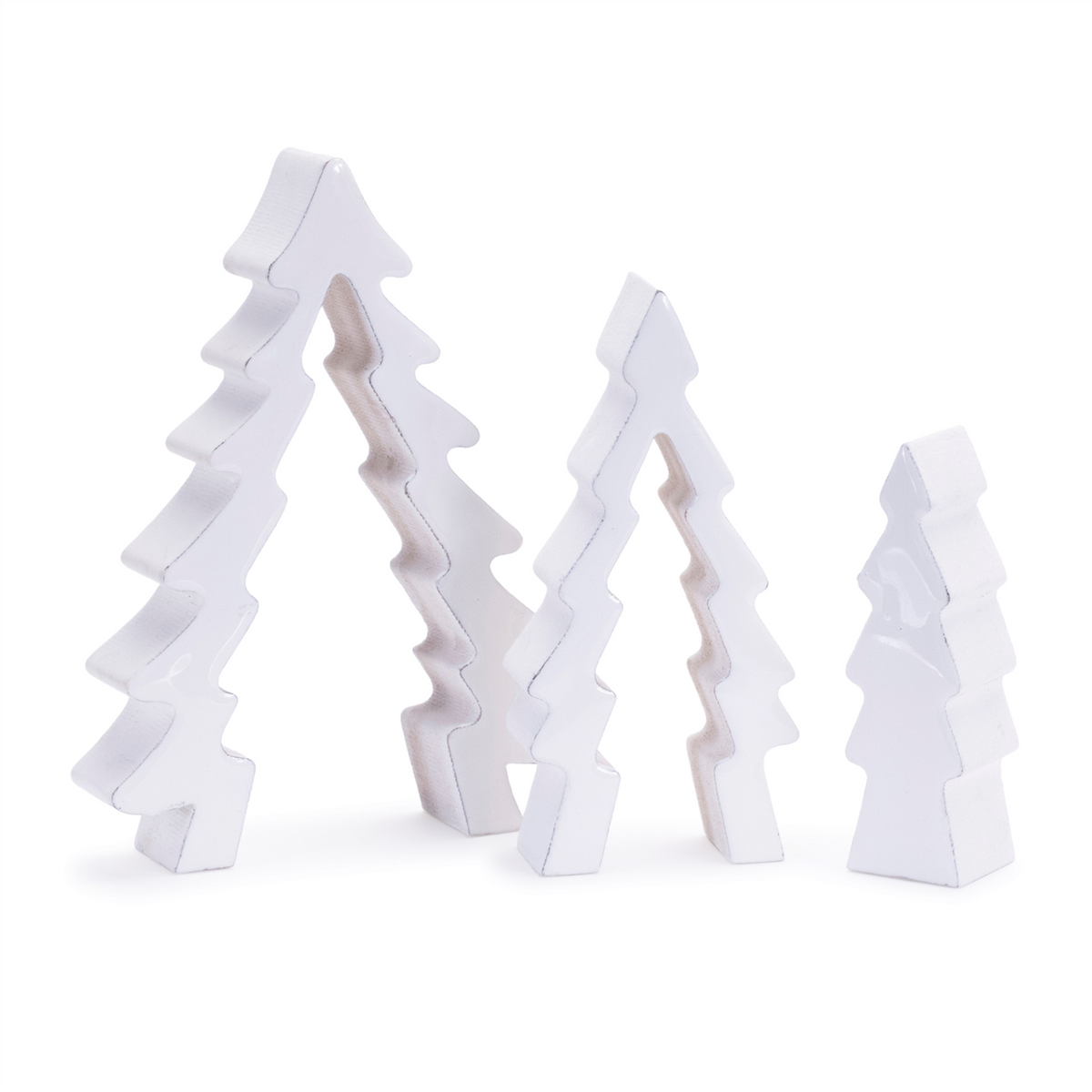 Wood Pine Tree Nesting Display (Set of 2)