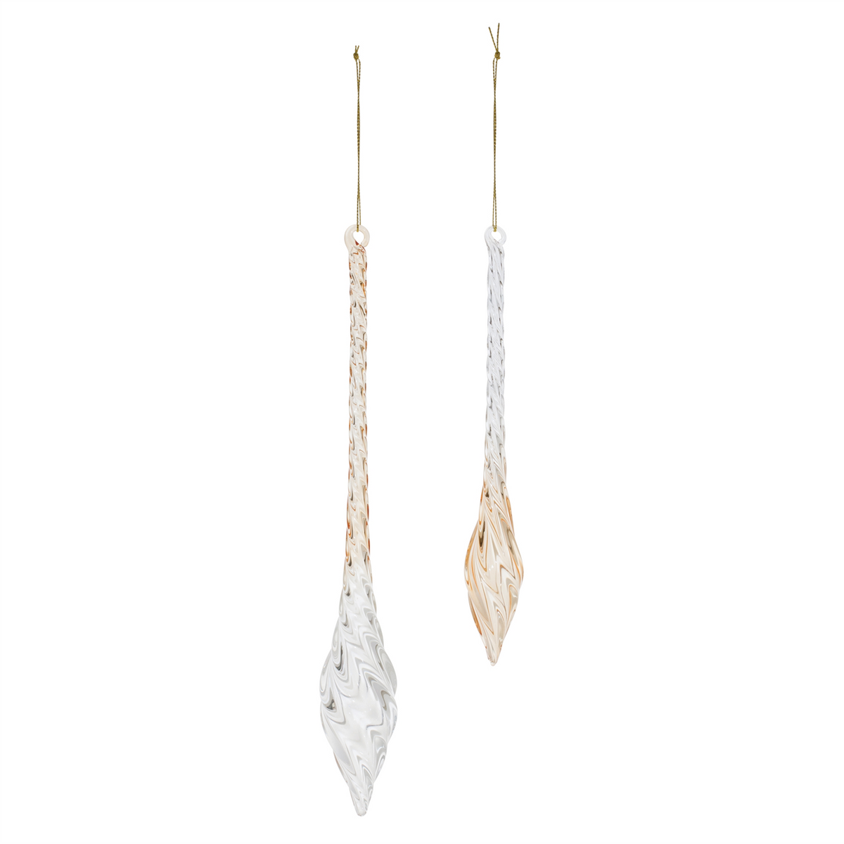 Drop Ornament (Set of 12) 9"H, 12"H Glass