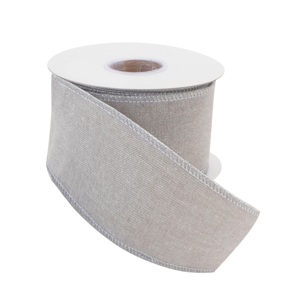 Beige Shimmer Wired Ribbon (Set of 2)