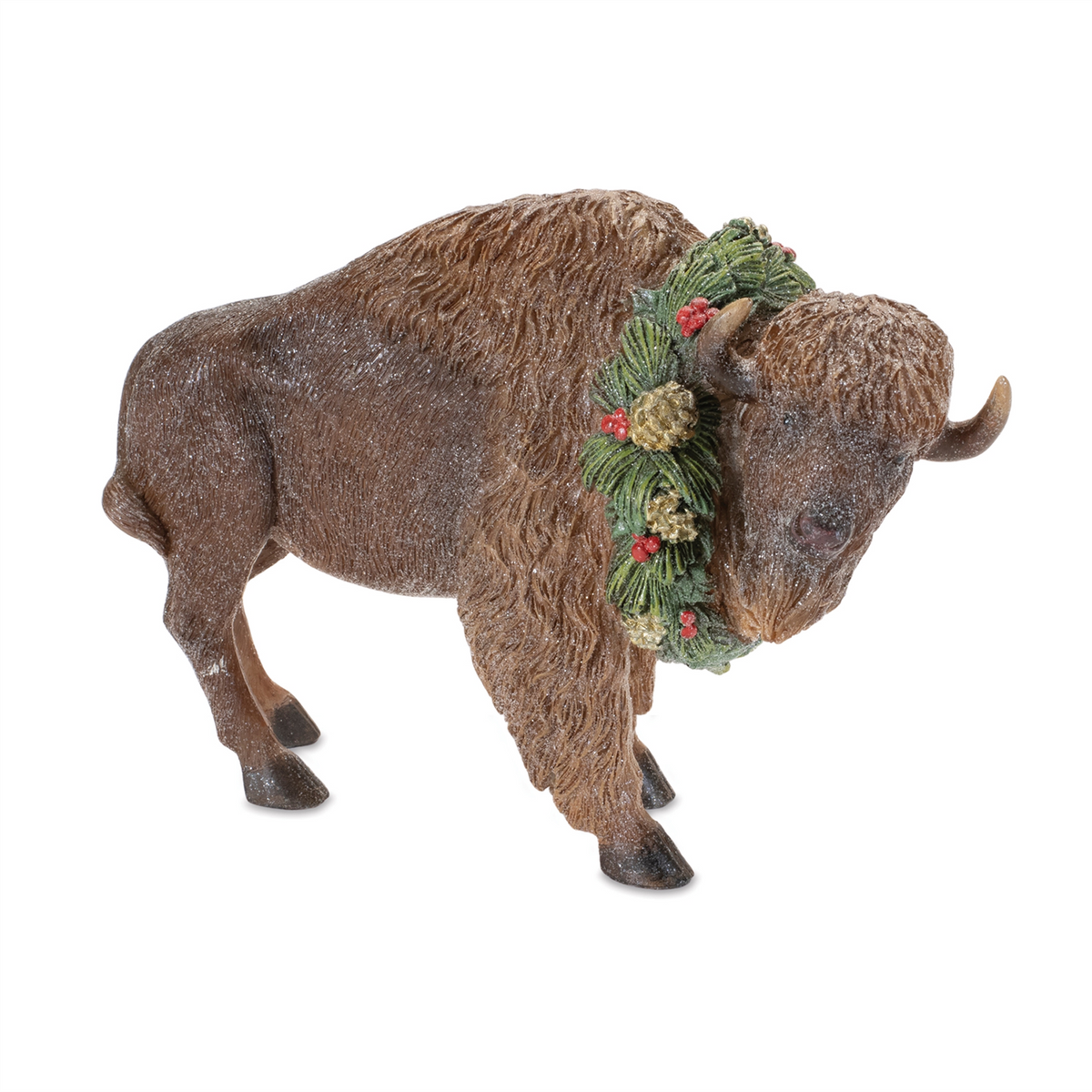 Bison (Set of 4) 8.5"L x 5.5"H Resin