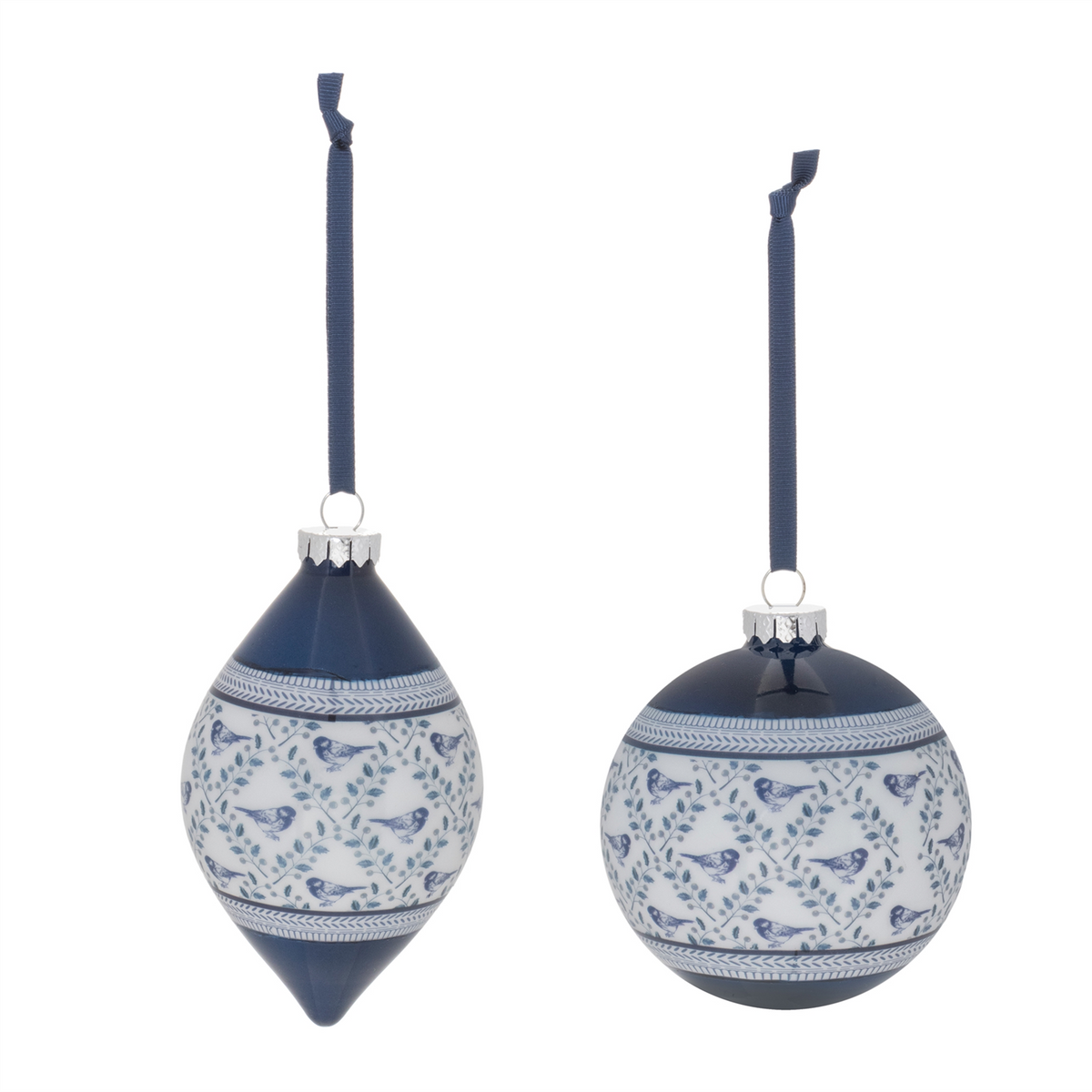 Ornament (Set of 6) 4"D, 5.75"H Glass