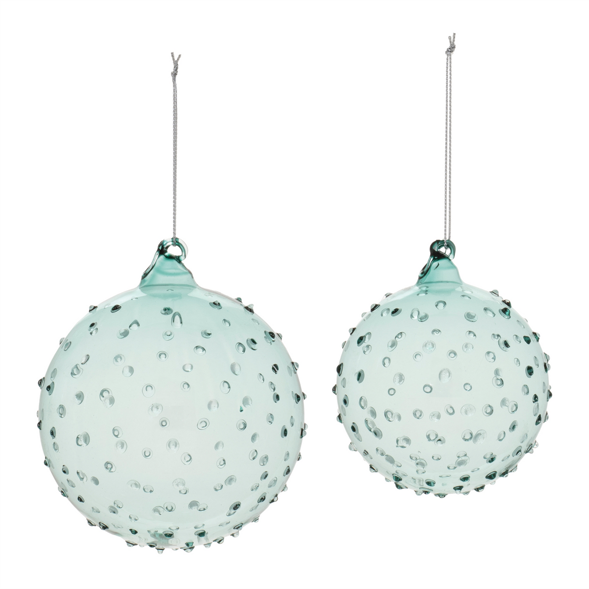 Hobnail Glass Ball Ornament (Set of 12)