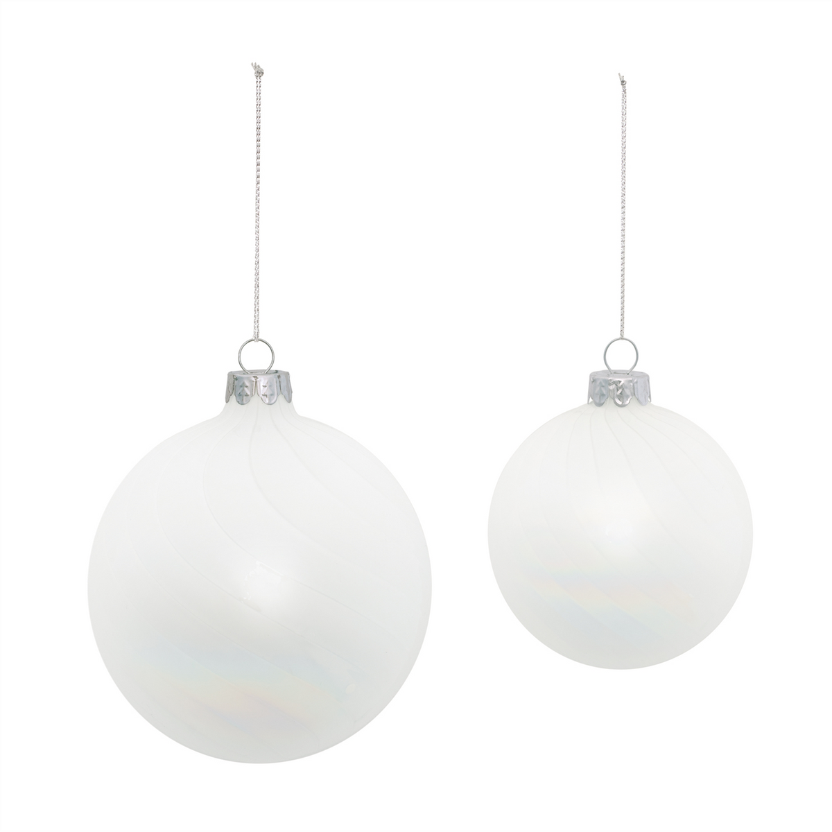 Ball Ornament (Set of 12) 3"D, 4"D Glass