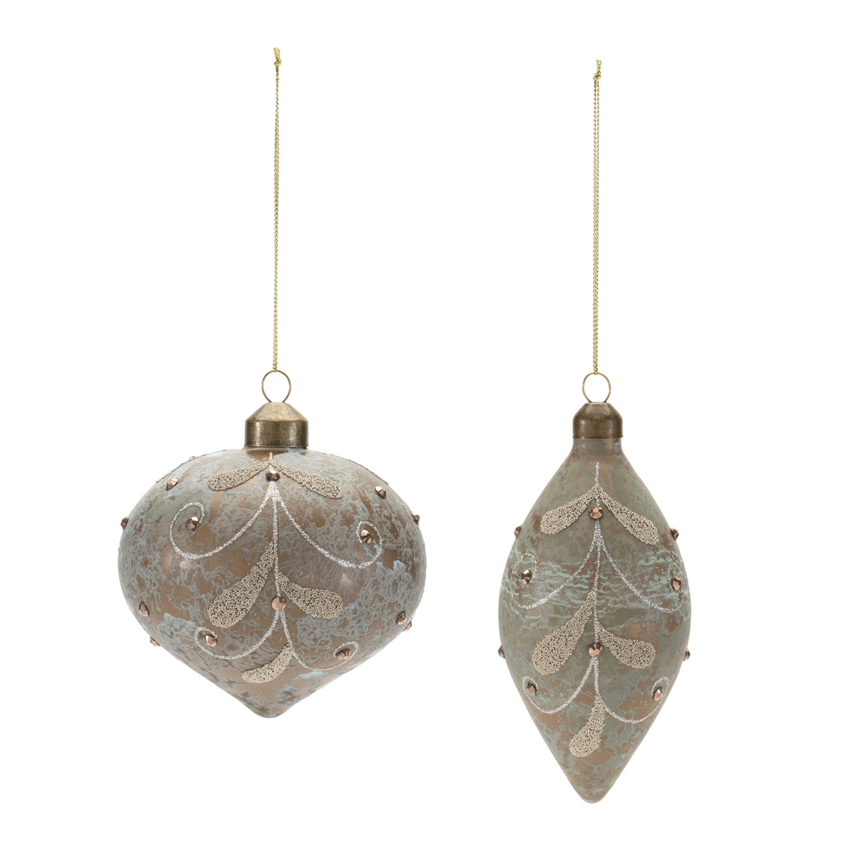 Beaded Glass Ornament (Set of 12)