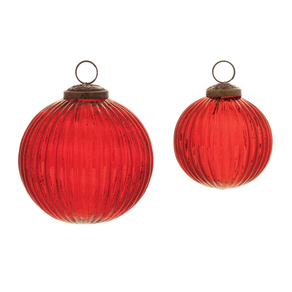 Ball Ornament (Set of 12) 3"D, 4"D Glass
