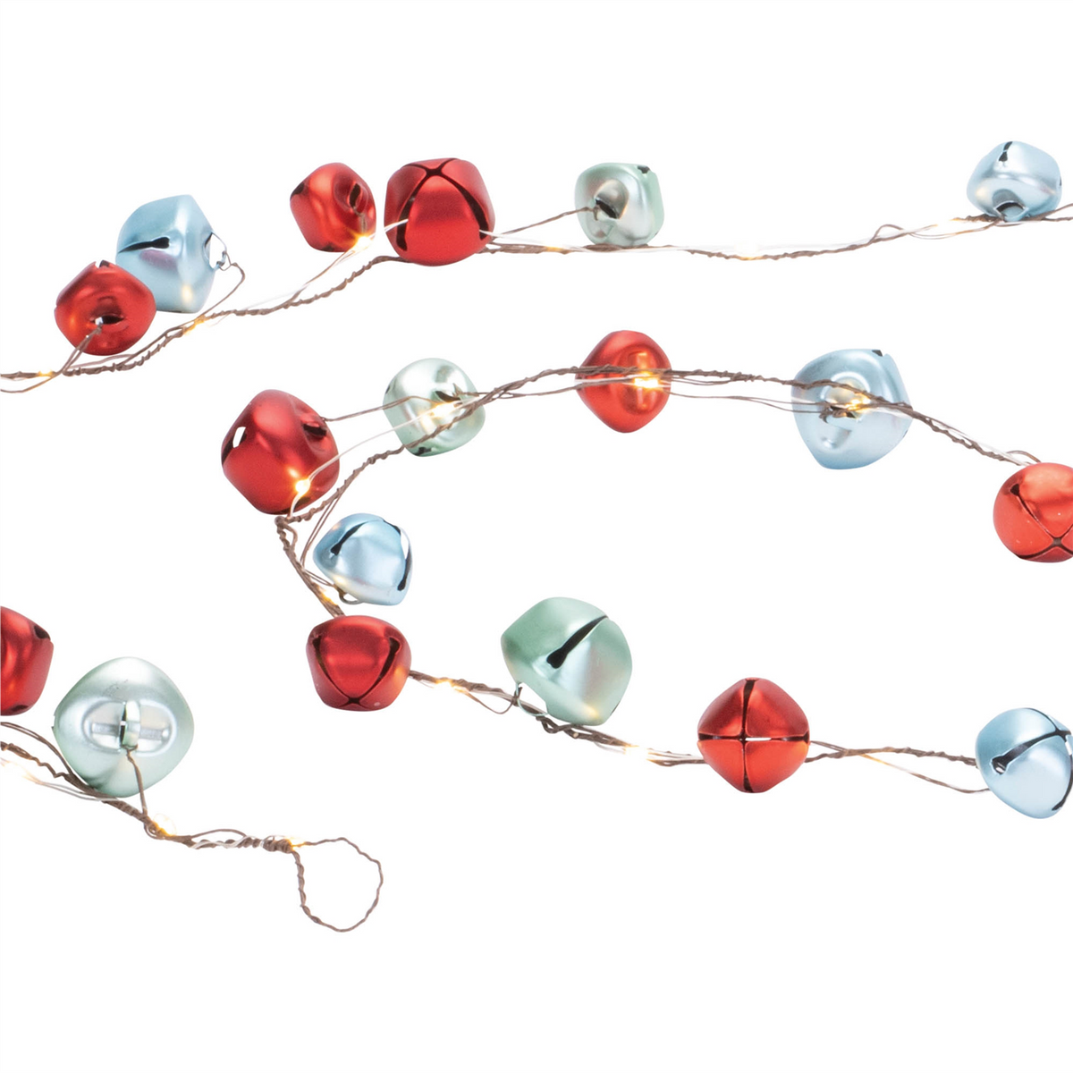 LED Sleigh Bell Wire Garland (Set of 2)