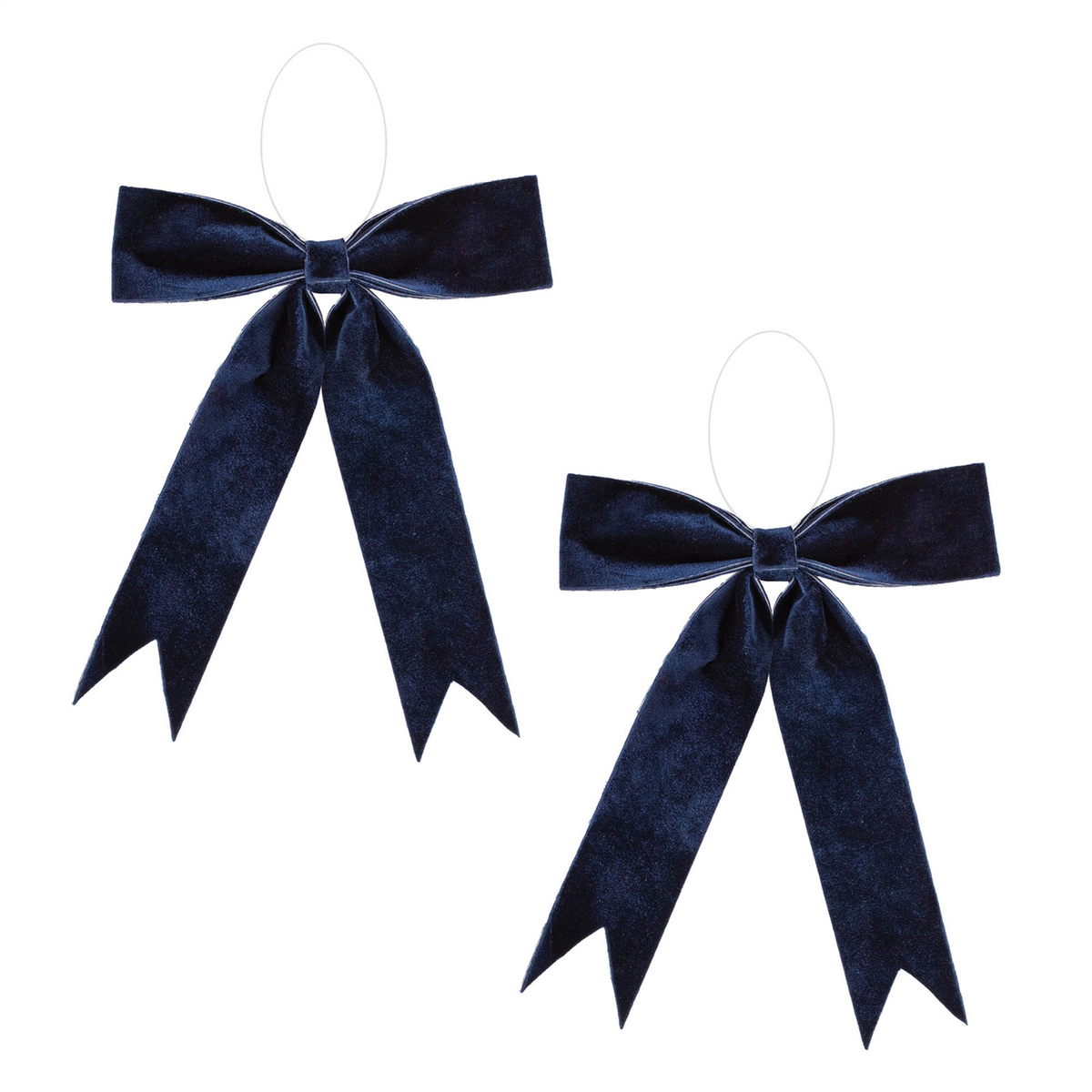 Bow Ornament (Set of 2) 13"W x 13"H Polyester