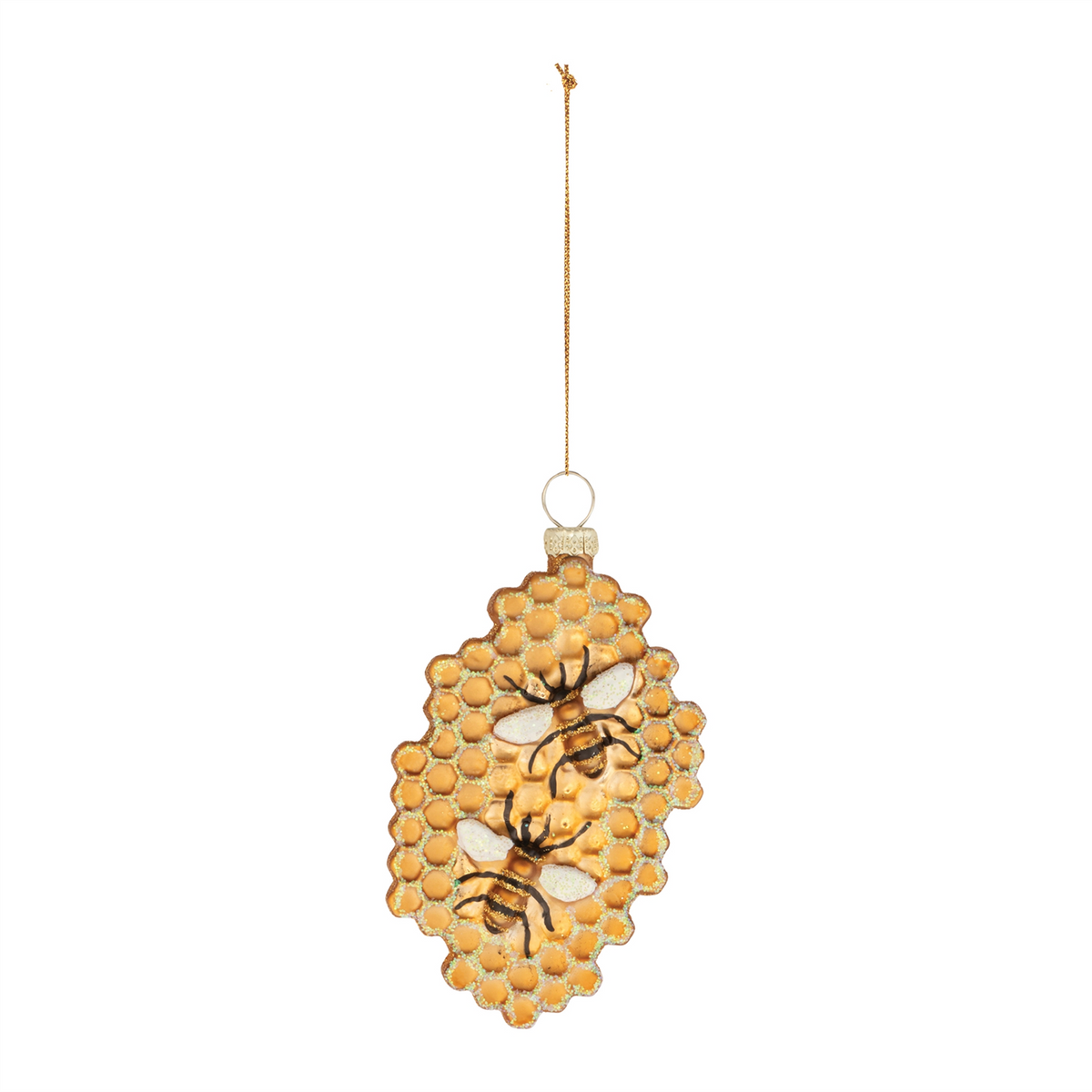 Bee and Honeycomb Ornament (Set of 12)