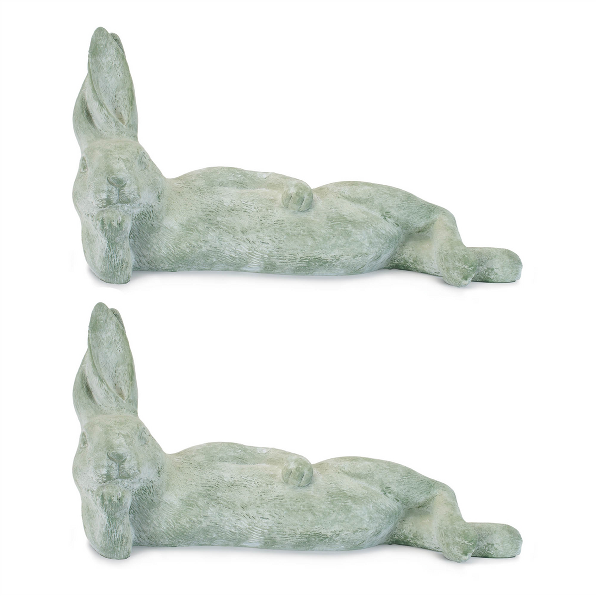 Laying Rabbit Figurine (Set of 2)
