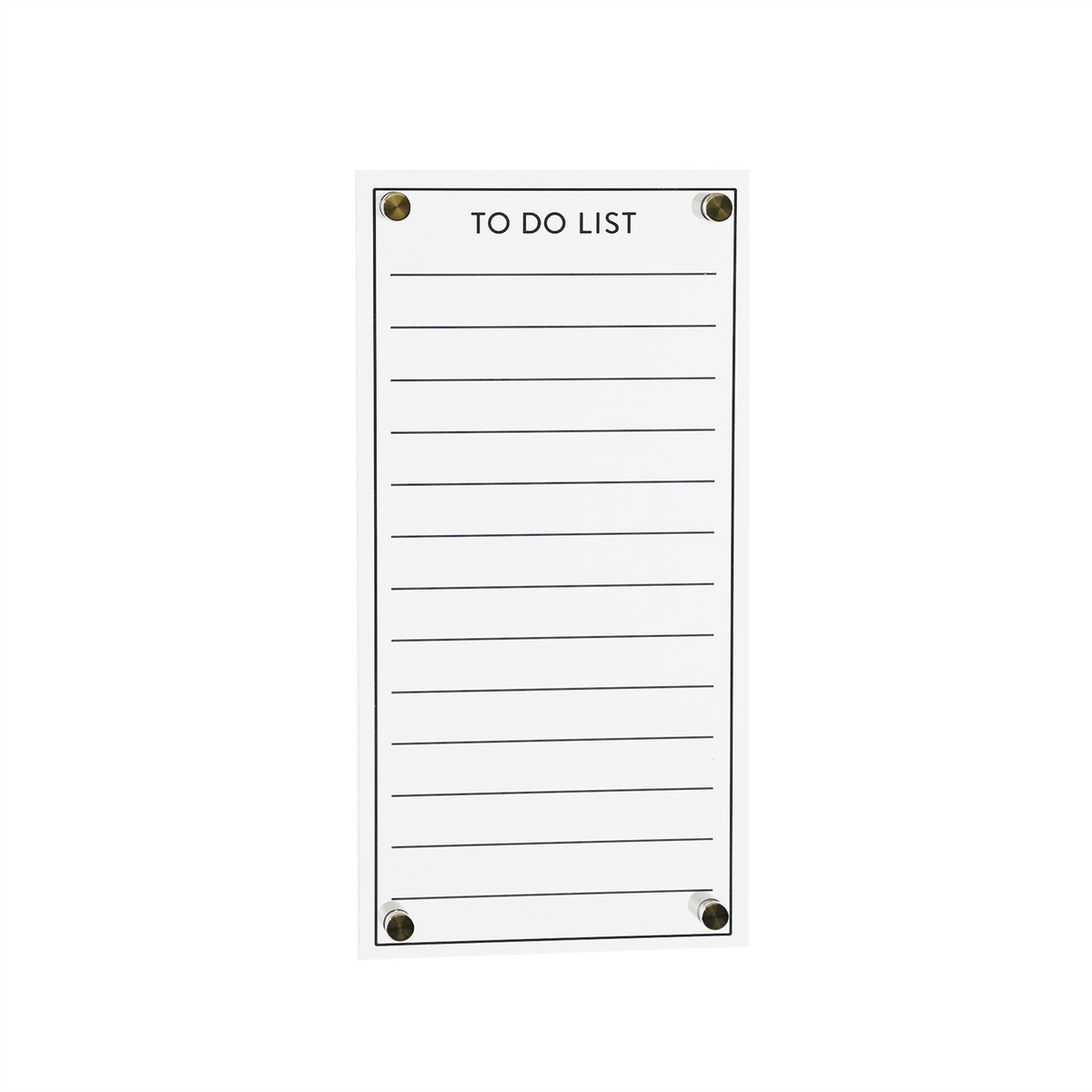 Acrylic Dry Erase To-Do List 13"H