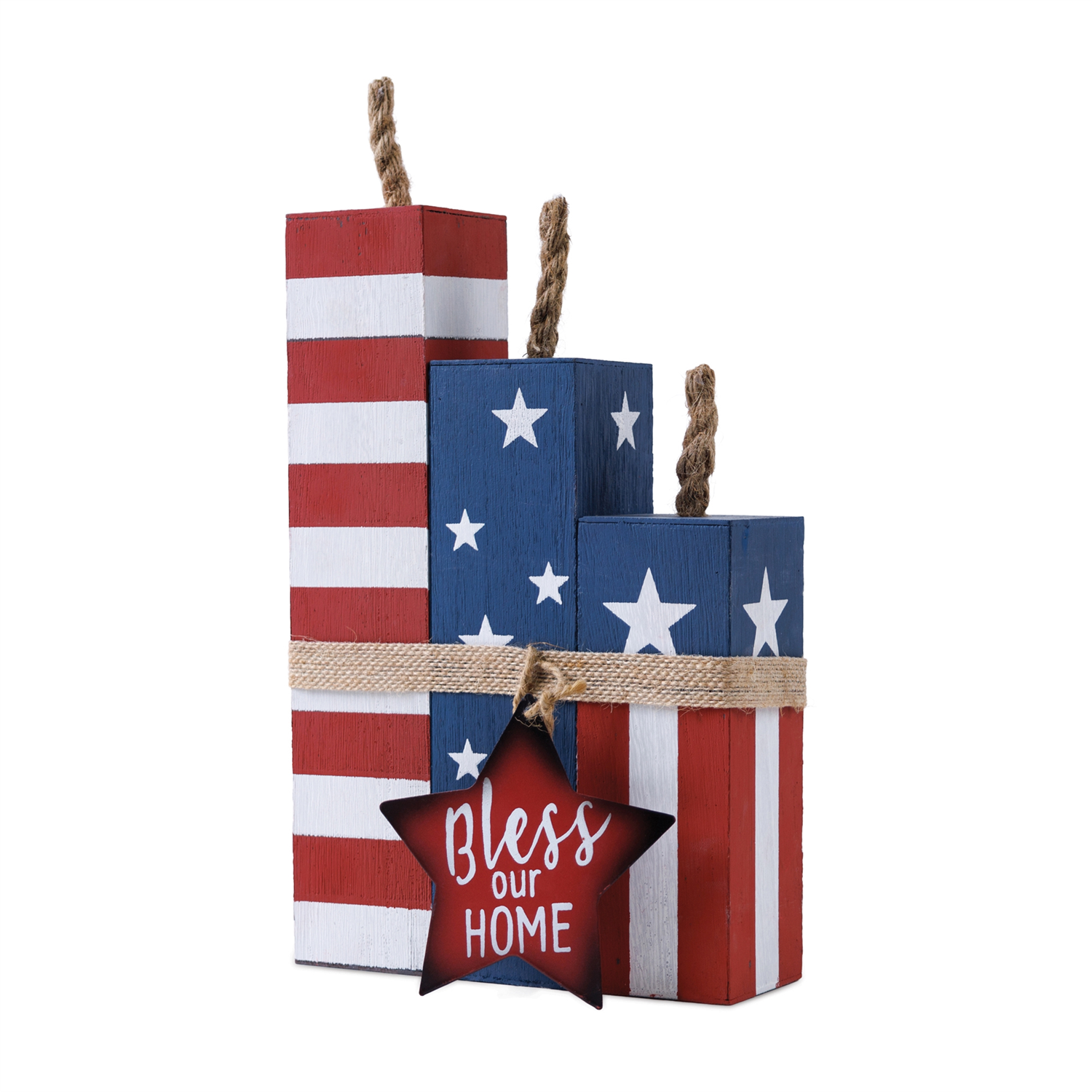 Americana Firecracker Block Bundle 14"H