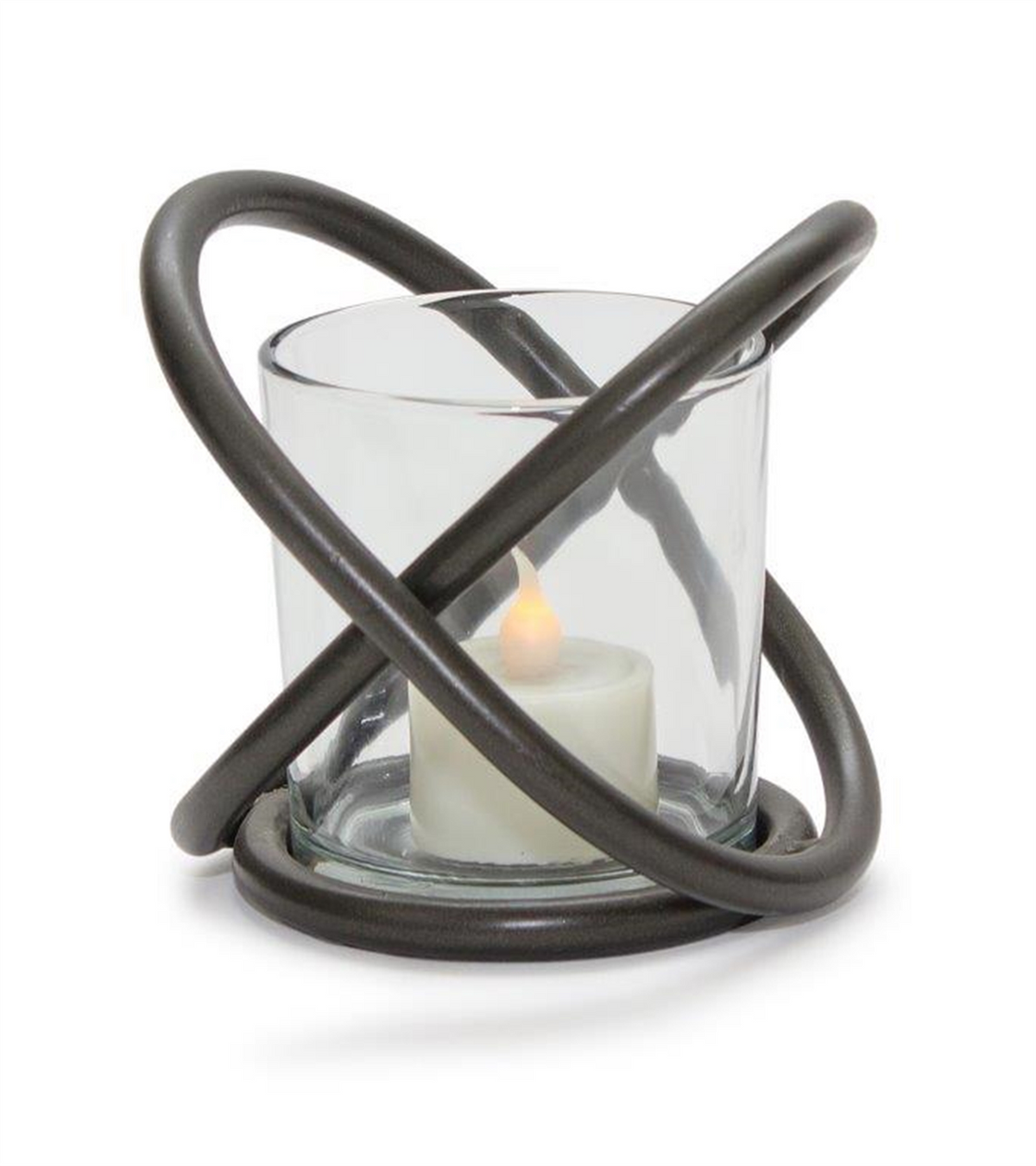 Votive Holder (Set of 2) 4”H Metal/Glass