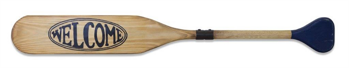 Wooden Oar Welcome Sign 35.5"L