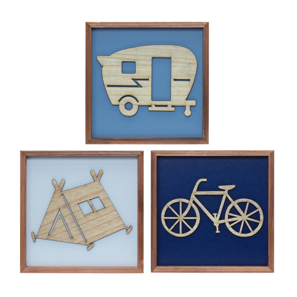 Wood Adventure Wall Frames (Set of 3)