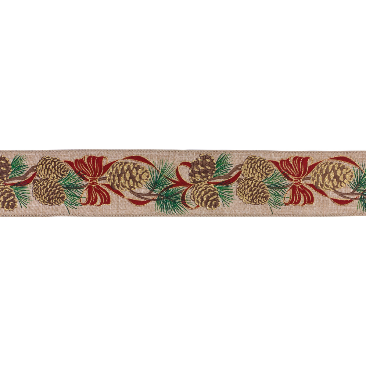 2.5” x 10 Yds. Ribbon (Set of 2) Wired Polyester