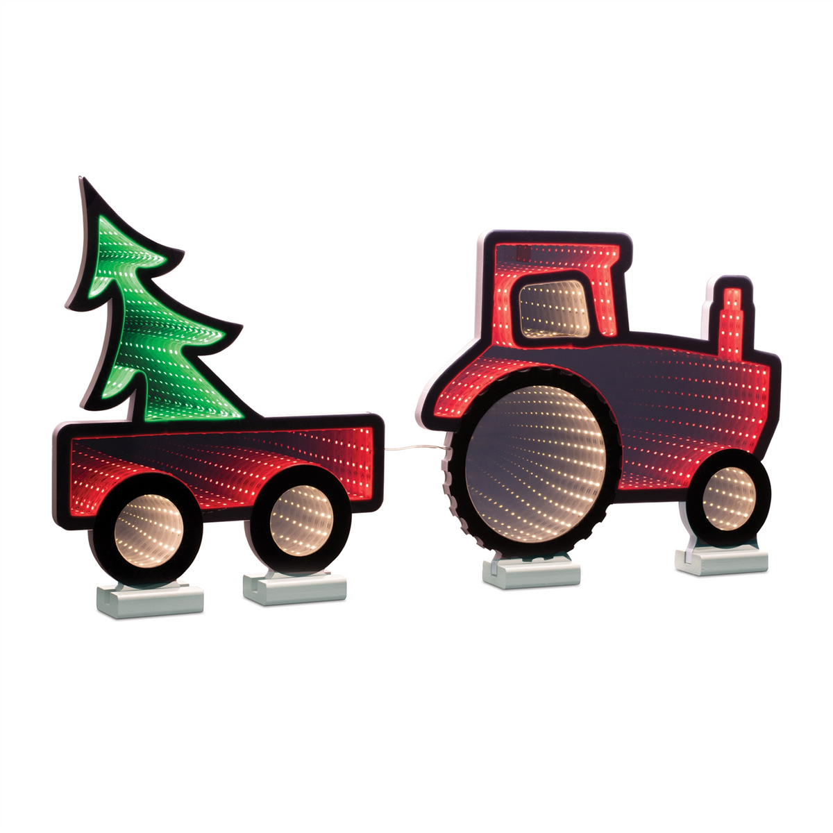 Tractor with Wagon Infinity Light 29.5”H UL Plug Included