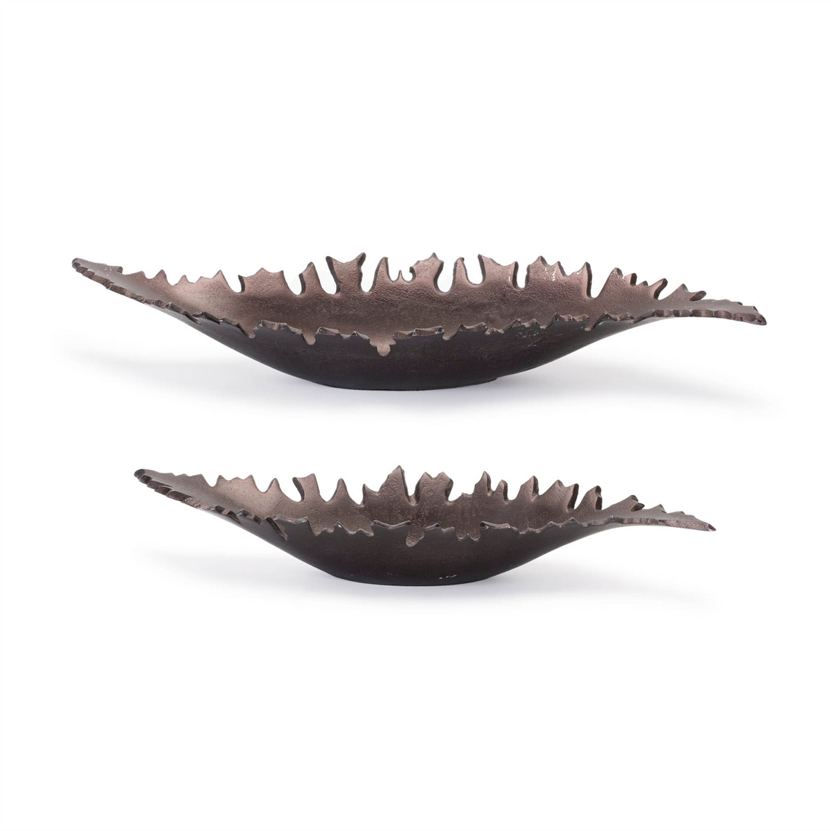 Aluminum Leaf Bowl (Set of 2)