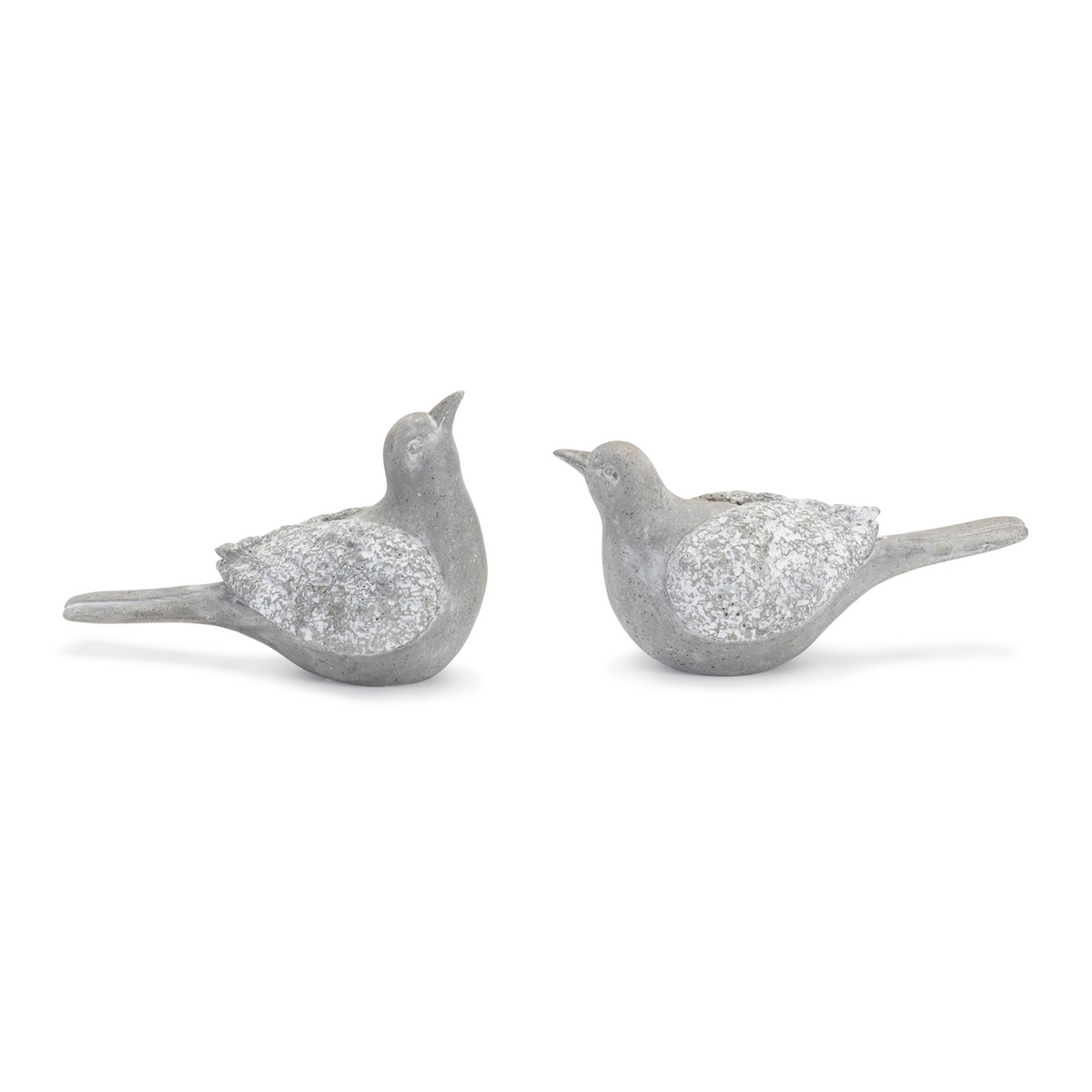 Bird (Set of 4) 5.5"L x 2.25"H, 5.75"L x 3.25"H Resin