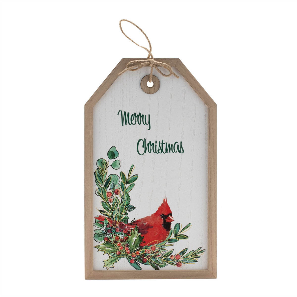 Merry Christmas Cardinal Tag