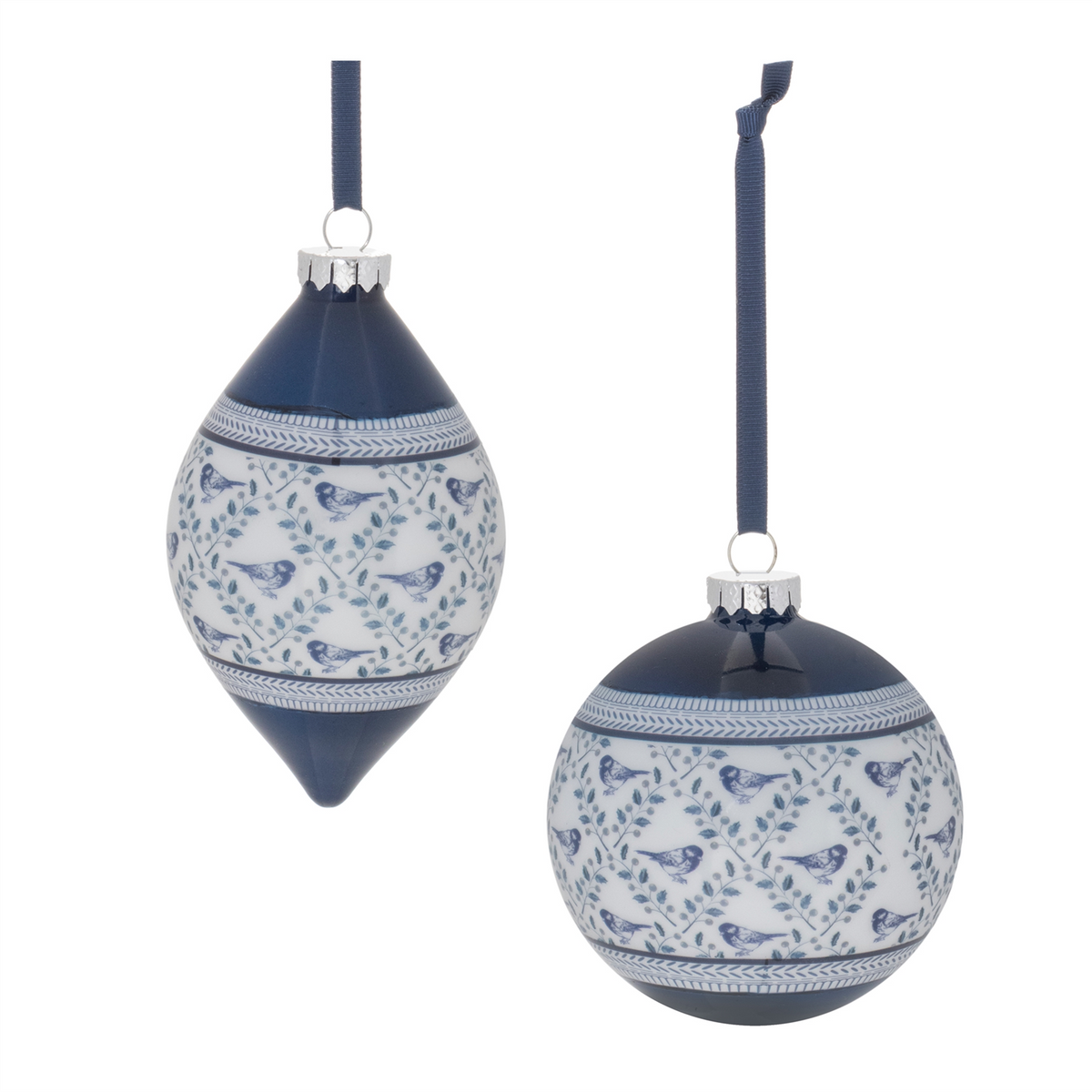 Ornament (Set of 6) 4"D, 5.75"H Glass