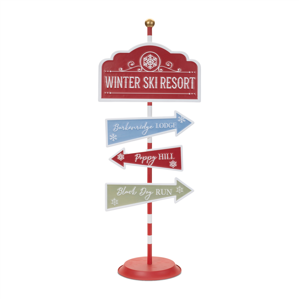 Dog Ski Resort Sign 33.5"H